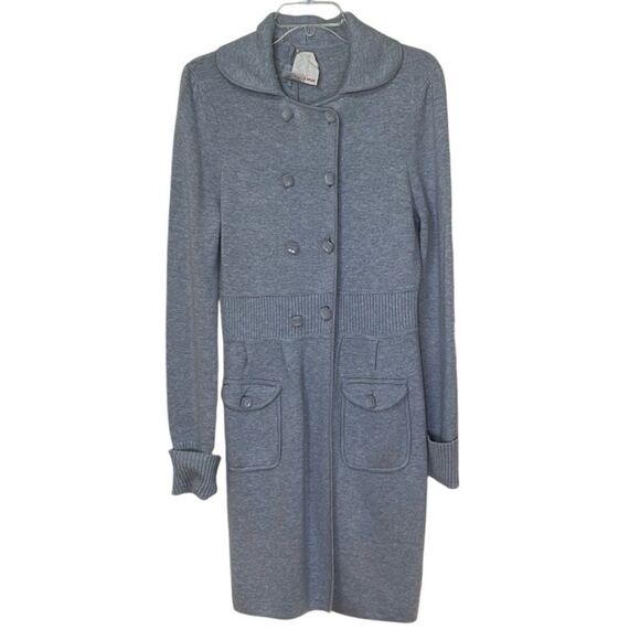 Rebecca Taylor - “Cash Feel Coat” Wool Trench, Jacket Dress - NWT, Size L, Gray - Picture 8 of 17